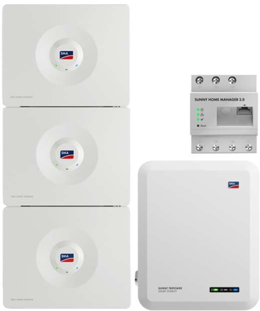 System: SMA Sunny Tripower 10,0 Smart Energy + SMA Home Storage 9.84 kWh