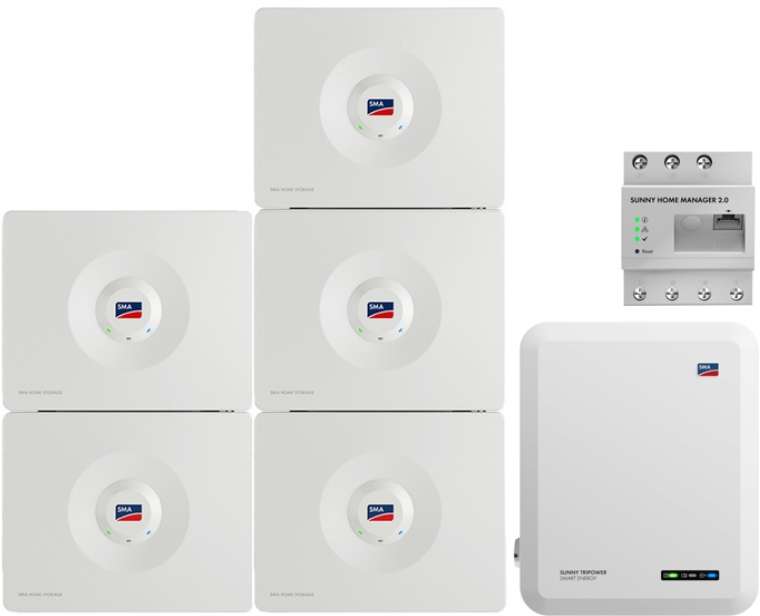 System: SMA Sunny Tripower 10,0 Smart Energy + SMA Home Storage 16.4 kWh