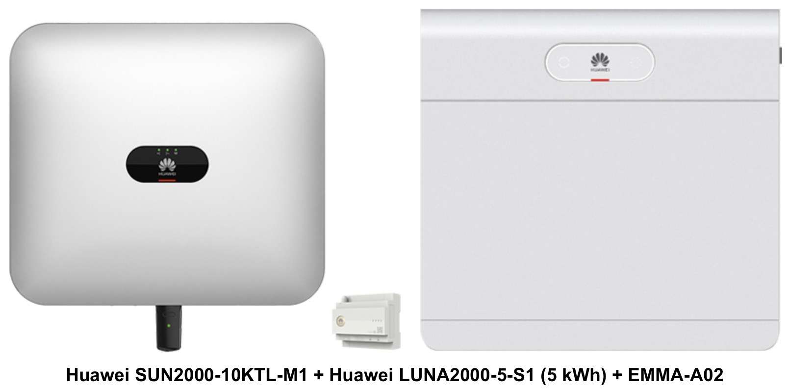 System: Huawei SUN2000-10KTL-M1 + Huawei LUNA2000-5-S1 (5 kWh) + EMMA-A02