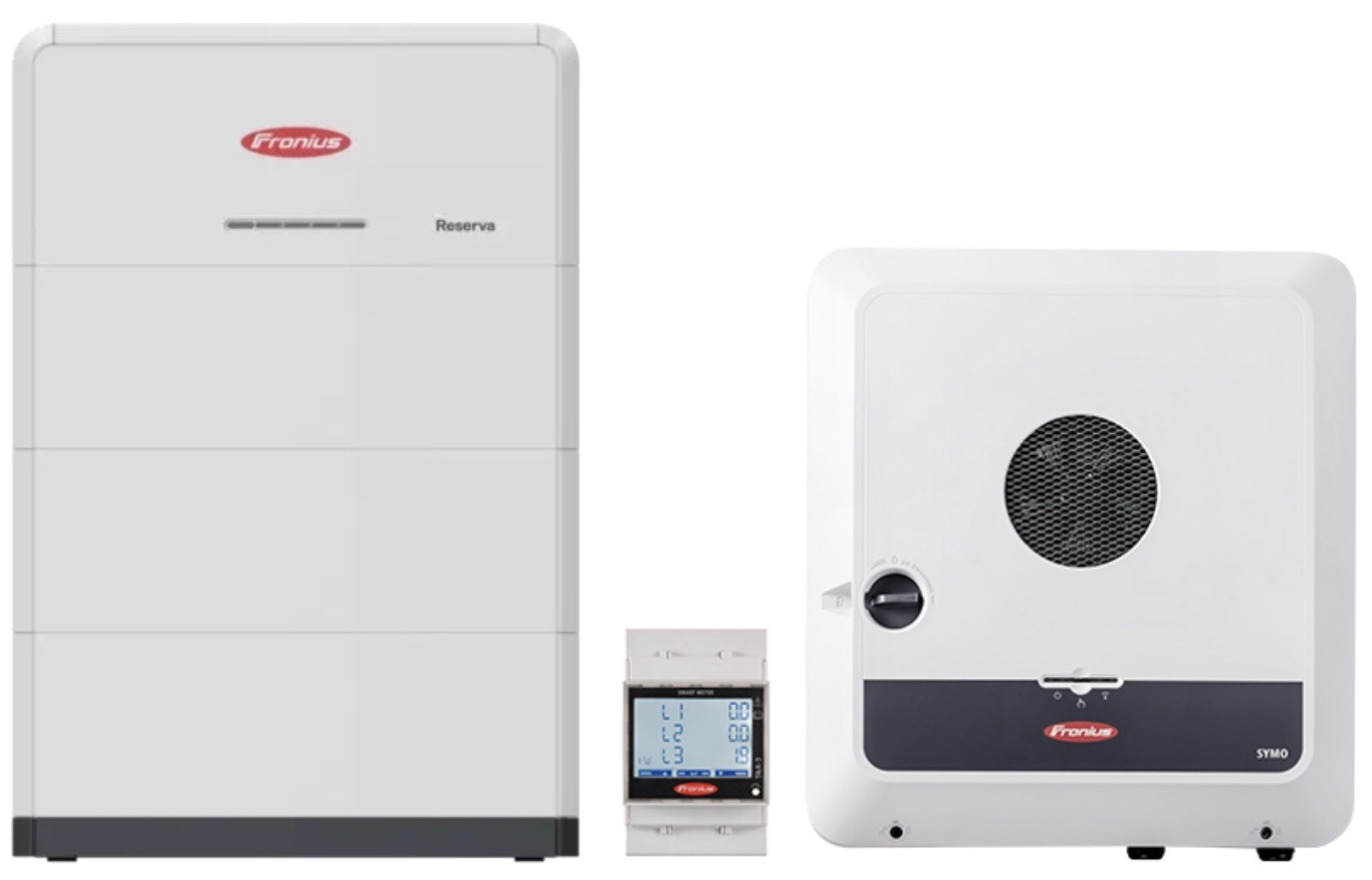 System: Fronius Symo GEN24 10,0 kW Plus + Fronius Reserva 9.4